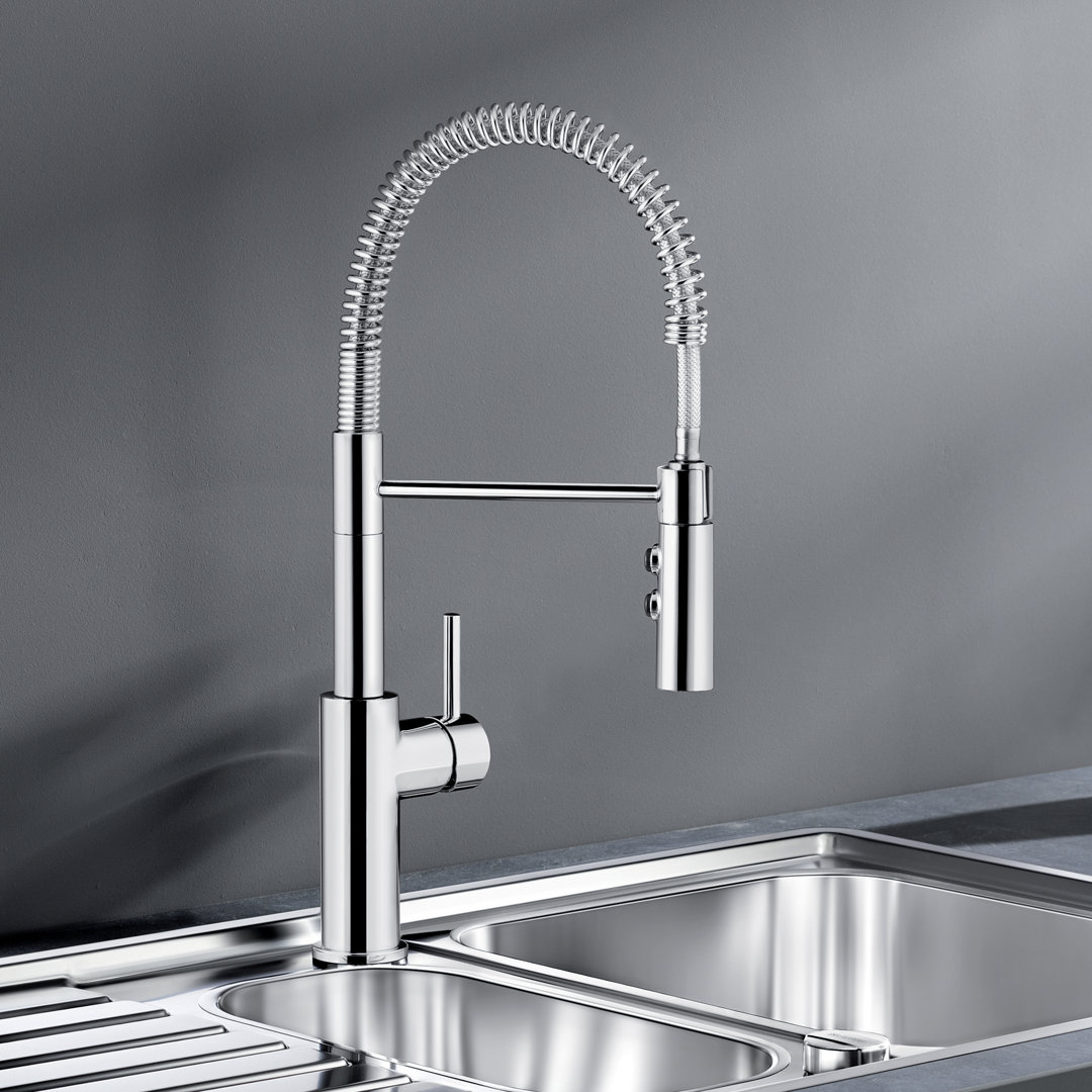 Catris Semi-Pro Pull-Down Dual-Spray Kitchen Faucet Blanco 