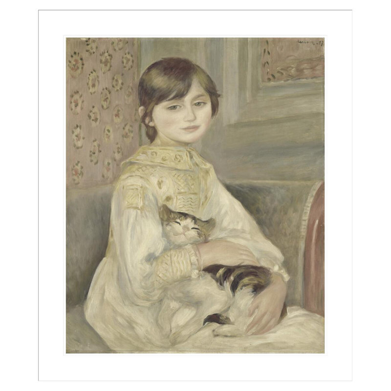 «Julie Manet» par Pierre-Auguste Renoir, impression giclée encadrée, H 39,24 po x l 33,5 po