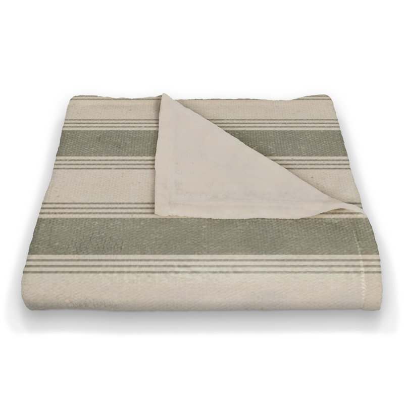 Hand Woven Throw Blanket, Green