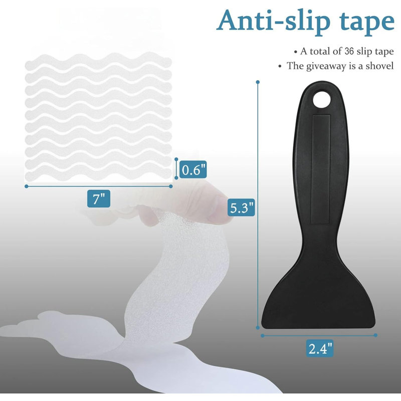 Transparent Anti-Slip S Tape 24 Pack
