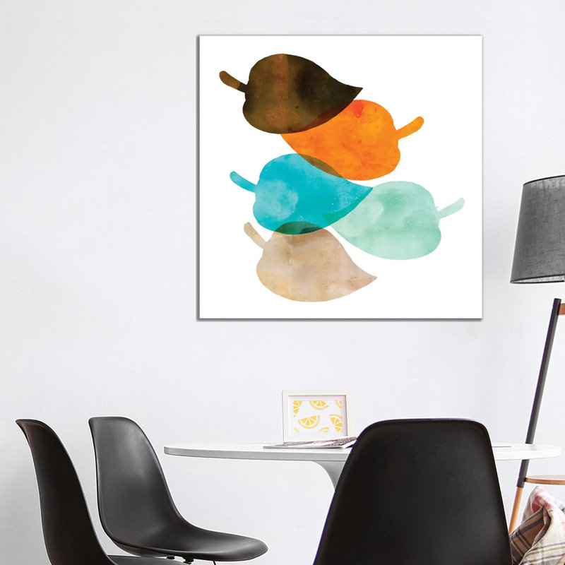 Mod Leaves II by Aimee Wilson - Wrapped Canvas Painting, 93.98 cm H x 93.98 cm W x 3.175 cm D