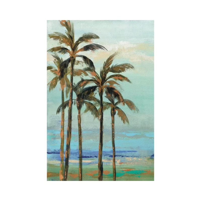 Copper Palms II 1 Piece Wrapped Canvas Painting, 101.6 cm H x 66.04 cm W
