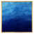 Toile avec cadre flottant or