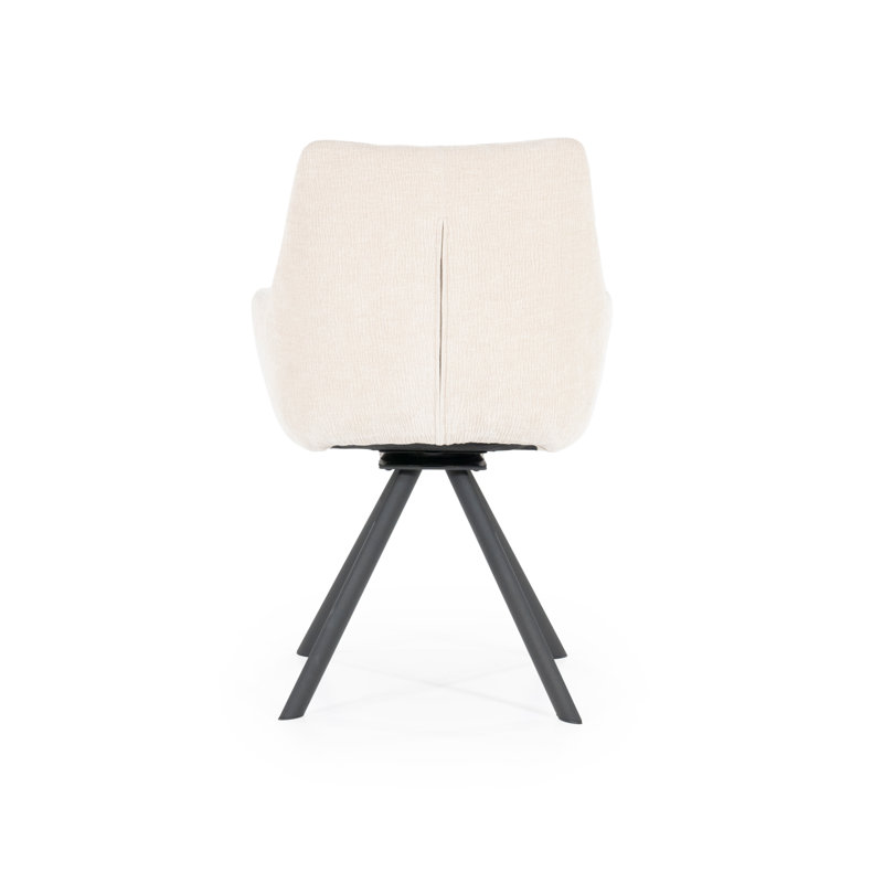 Accent Chair Swivel Armchair, Beige