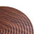 Large Round Coffee Table With - 23.6" Diameter, Texture, Walnut Color, Black Metal Leg, Water , Adjustable Feet For Smooth Surface Texture 23.6 Inches, , Water-, Even