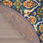 Tapis oriental bleu marine / jaune / blanc Whiteley-331023949
