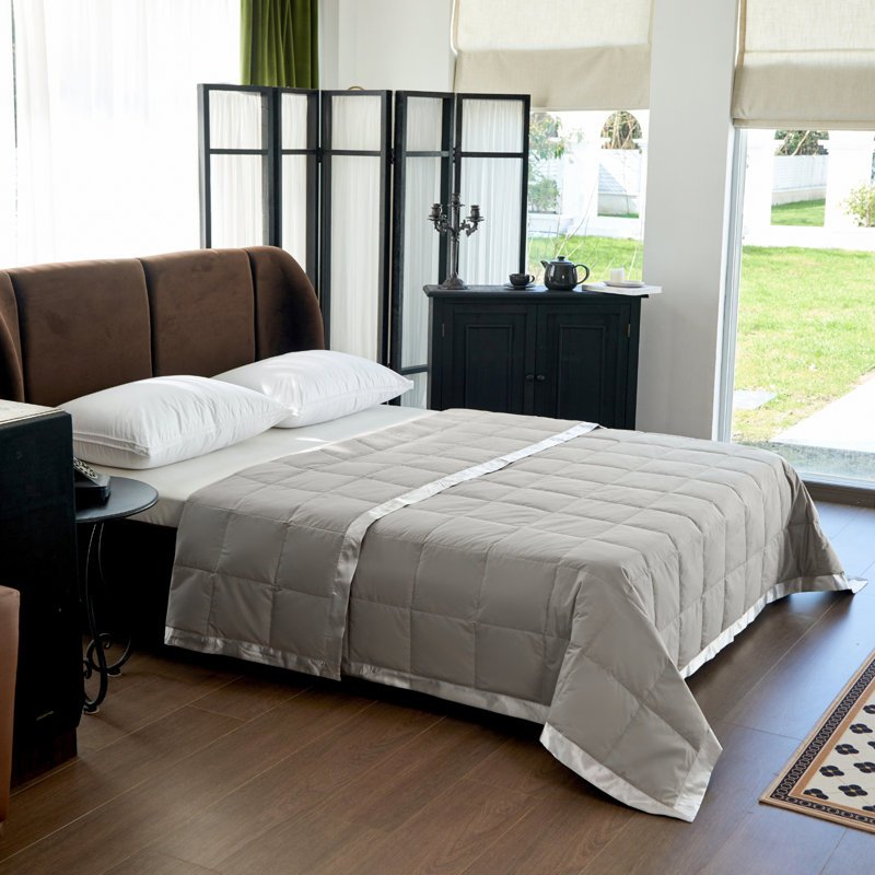 Couverture en duvet Maholi Light 600, Gris, Double / grand