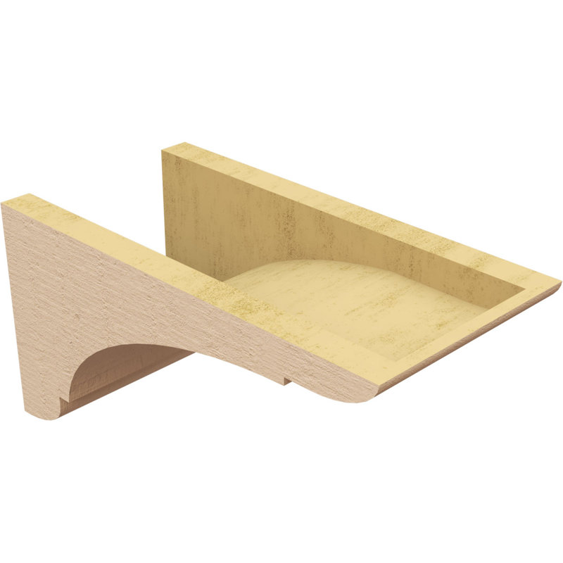 Bois de cèdre brut olympique TimberThane Corbel, brun clair apprêté, H 7 po x l 7 po x P 14 po
