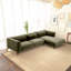 Canapé modulaire en velours en L Lyy