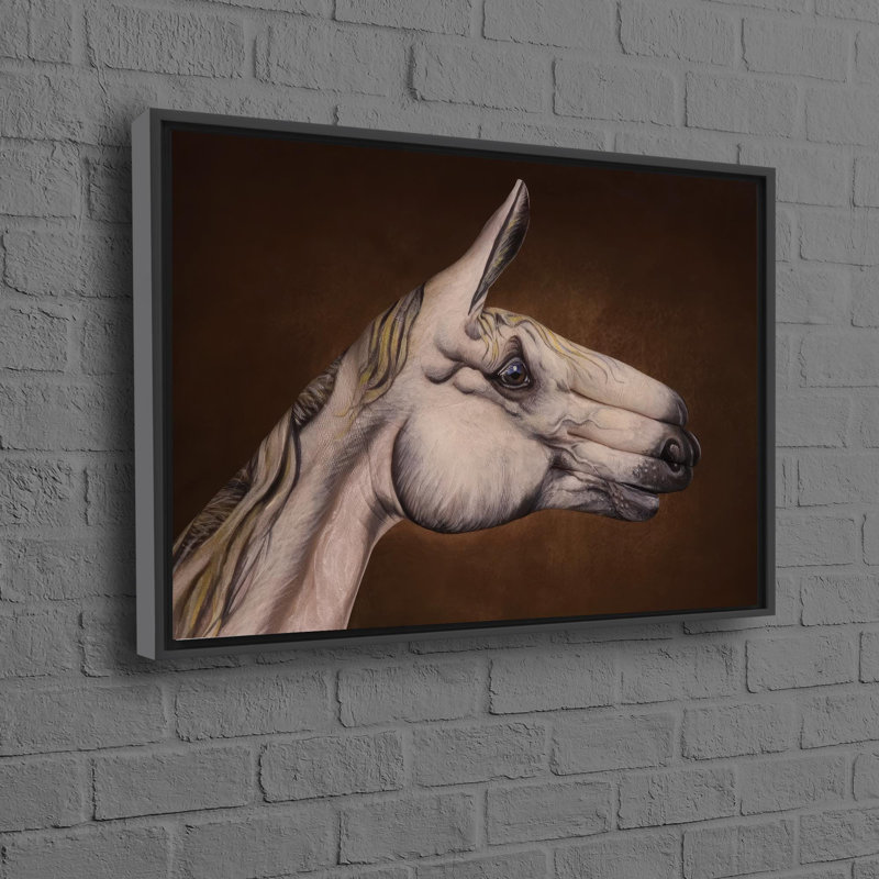 1 Piece Wall Art on Canvas, 25 cm H x 35 cm W, Black Floater Framed
