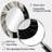 Phillisa Black White Marbled Dreamscape I - Geometric Mirror, Black Unique Wall Mirror, Printed Metal Art-527839473-527839477