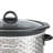 Brentwood SC-140S 220W 4.5 Qt Kitchen Electric Slow Cooker Pot, Scallop Silver-57278283