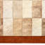 Tapis géométrique taupe / ivoire fait à la main-521758698