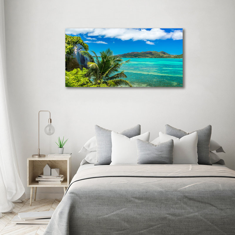 Seychelles Coast - Wrapped Canvas Print