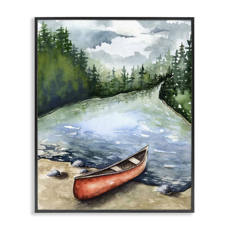 Tableau giclée encadré représentant le paysage du parc Algonquin, création de Heather Desormeaux, 14" H x 11" W