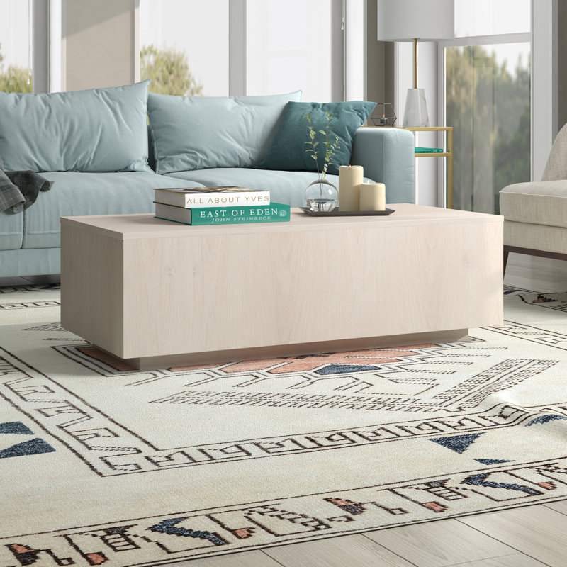 Ferrigno Solid Coffee Table, Alder White