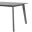 Table de salle à manger rectangulaire pour 6 personnes, style rétro, pieds en bois d'hévéa, peu encombrante, table rustique à assemblage simple, sièges couleur bois naturel, pieds de plancher Scratch-70609235