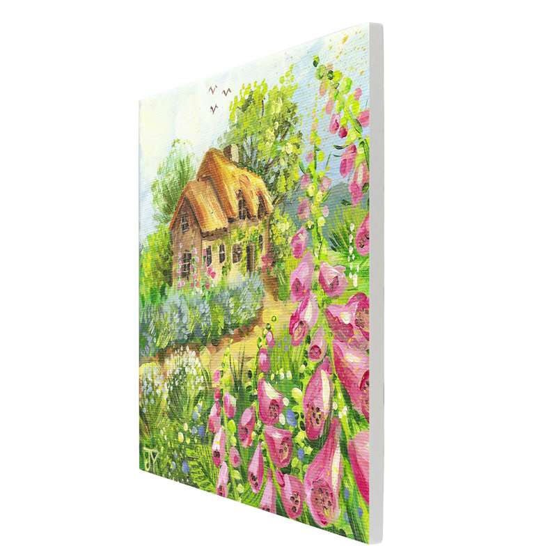 JUDITH YATES Farmhouse Plants & Flowers Wall Decor on Ceramic