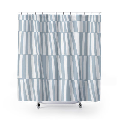 Thora Abstract Mid-Century Shower Curtain