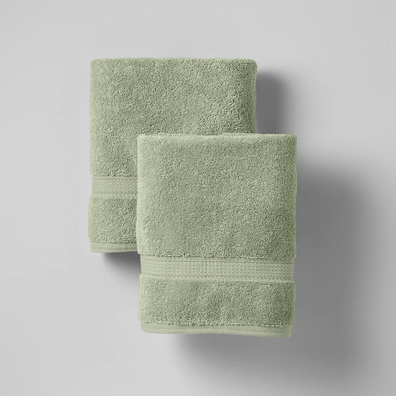 Débarbouillette en coton Payten Classic, Sauge