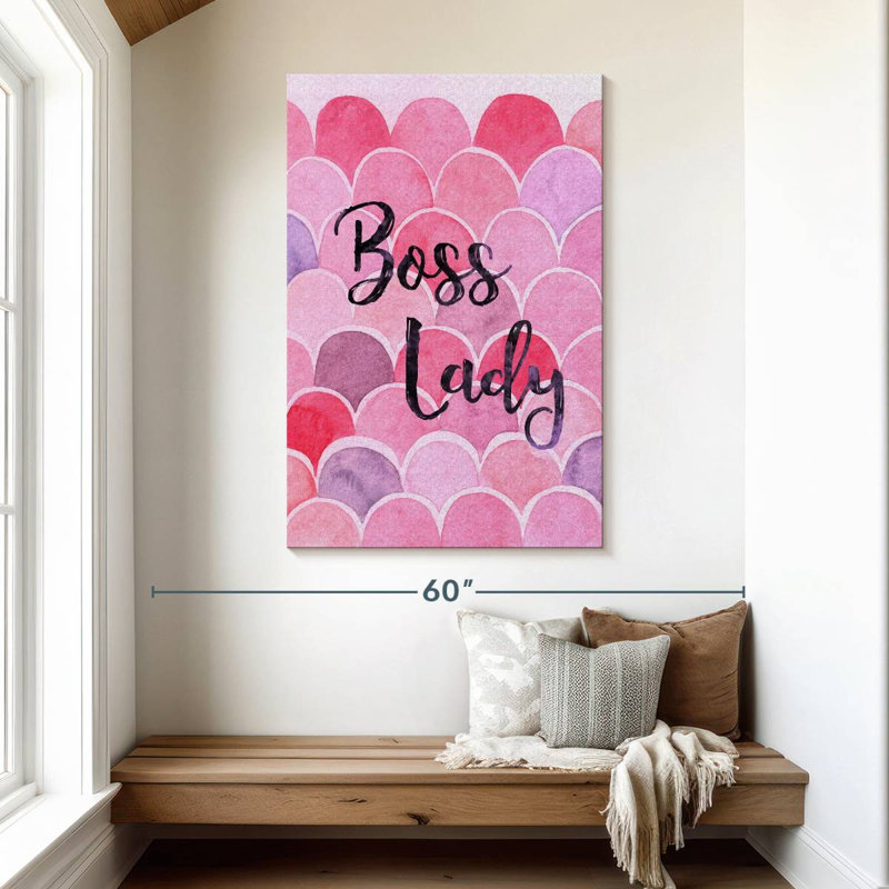 Tergel Boss Lady Typography, 48" H x 32" W