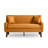 Davey Upholstered Linen Blend Button Tufted Square Arm Loveseat-25245572