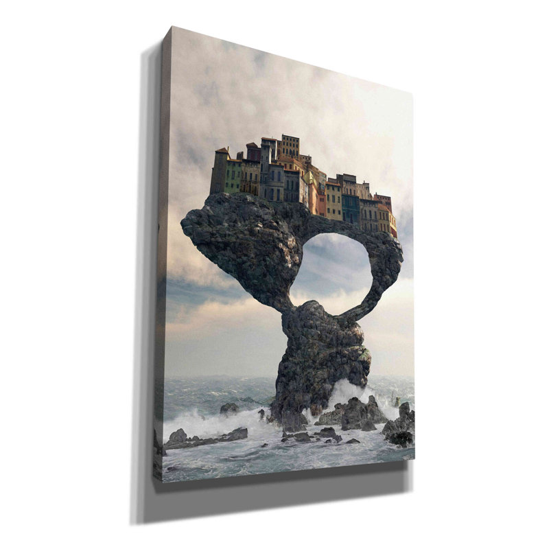 "Dariecove" Precarious "par Cynthia Decker, art mural sur toile