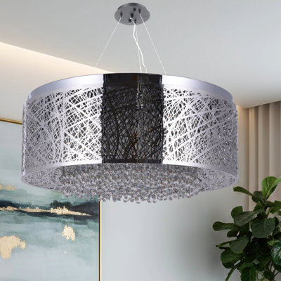 Cotten 12- Lights Pittston Dimmable/modern Crystal Chandelier
