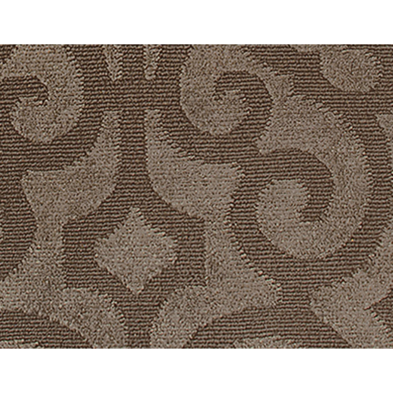 Damask Area Rug in Graphite/Brown, Rectangle 8' x 10'