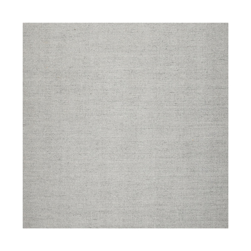 Tapis multicolore à chevrons en laine de Nouvelle-Zélande, Carré 6 pi