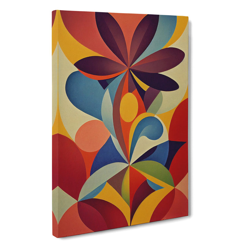 Wondrous Abstract Flowers No.4 - Wrapped Canvas Print, 60cm H x 40cm W x 3cm D
