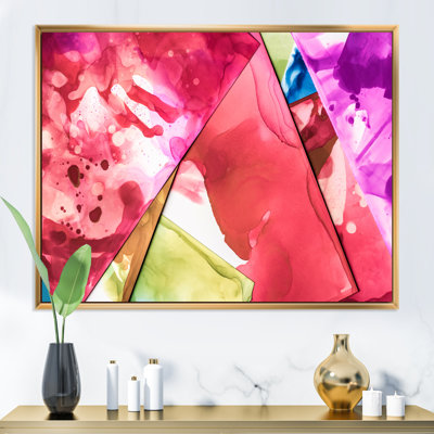 «Red Mauve», art mural moderne sur toile