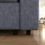 Canapé modulaire de 113 po non rembourré - Rangement, chargement et Bluetooth-2023966803