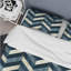 Blue Chevron Glam I - Ensemble de housse de couette transitionnel-109161332