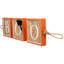 Bannière suspendue 27,5 "beige et orange BOO Halloween