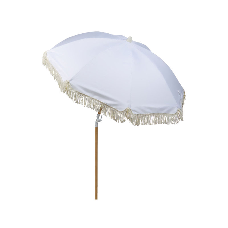 Areebe 150 cm W X 150 cm D Octagonal Tilt Market Parasol with Crank Lift, White