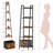 Ladder Shelf, Upgraded Elevated Wood Ladder Bookshelf with Drawer, Ladder Shelf Bookcase, Tall Bookshelf with Steel Frame, Rustic Storage Rack for Living Room, Home Office, Bedroom-636734615-636734612
