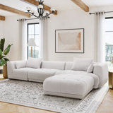 Canapé modulaire de 144 po avec repose-pieds Cloud