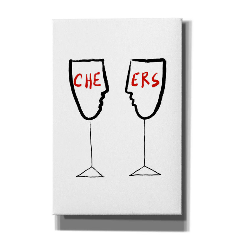 'Cheers' by Cesare Bellassai, Canvas Wall Art, 18" H x 12" W x 0.75" D