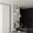 1 - Light Single Gold Pendant with Globe Glass Shade(1-Set)