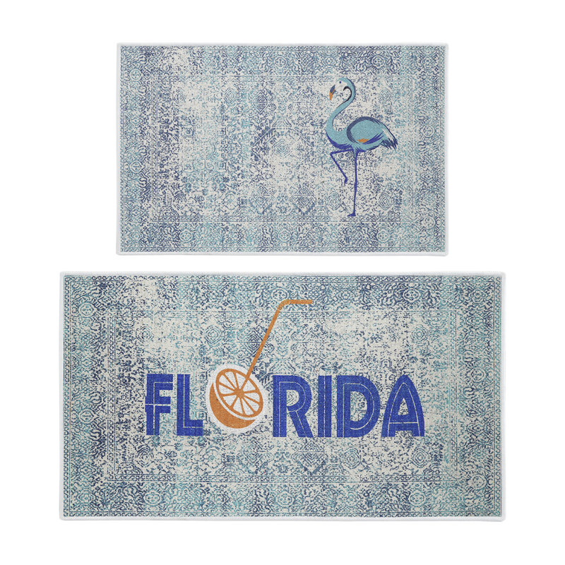 Tapis de cuisine polyvalent 2 pièces