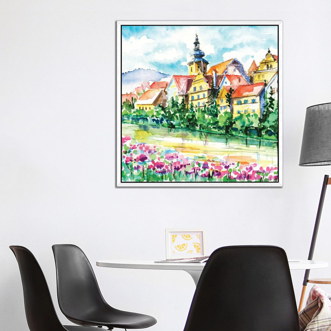 Small Town by DeepGreen - Gallery-Wrapped Canvas Giclée on Canvas