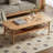 Burlywood Solid Wood Rectangular Coffee Table-941454841-941454842