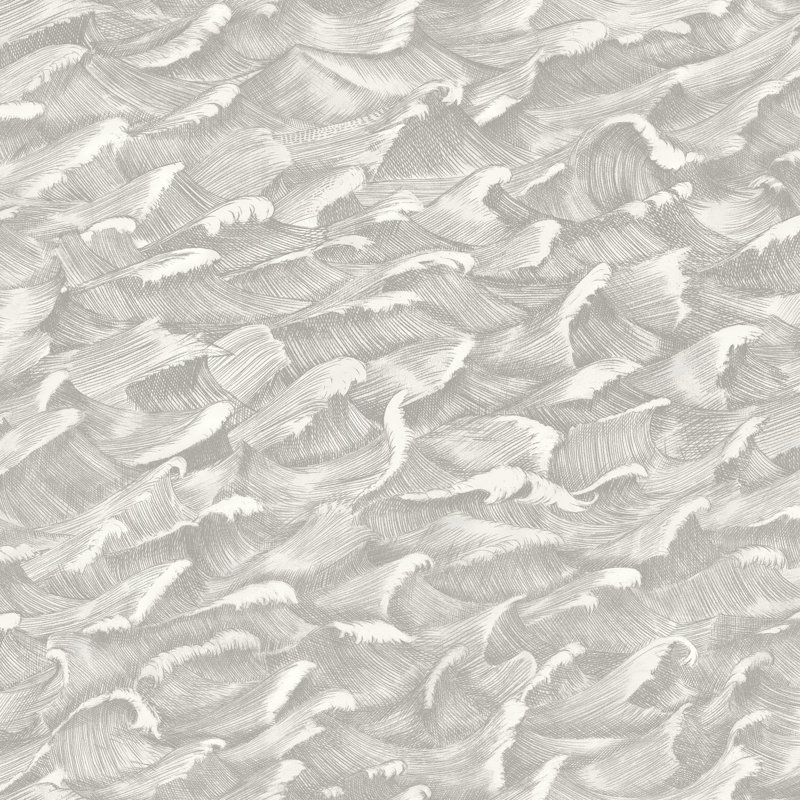 Whimsical Columbus Abstract Wallpaper Roll, Black/White