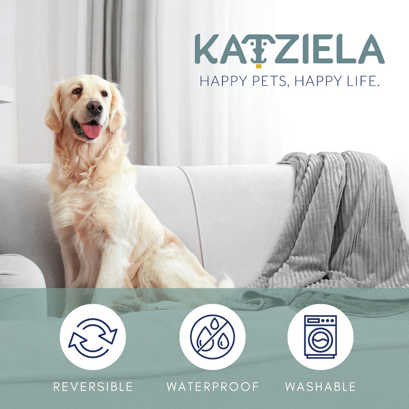 Coussins Katziela, 90 po x 80 po, Gris clair
