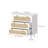 Claymore 3-Drawer Dresser Drawer Chest of Dresser Wood Rattan Dresser for bedroom-694588797