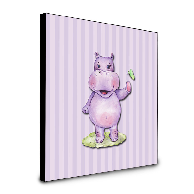 Panneau mural hippopotamus art Carollton