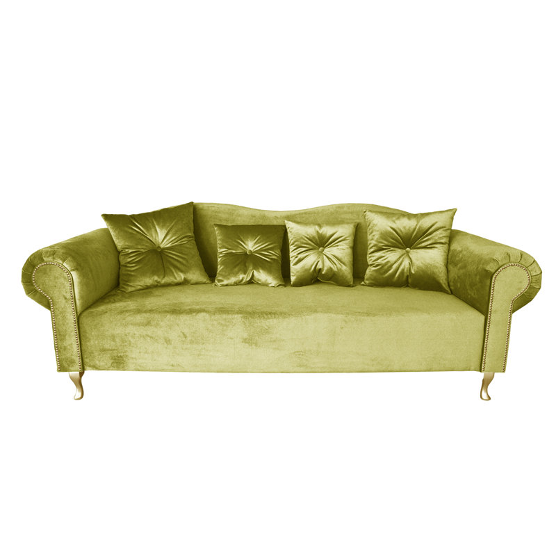 Glamour Sofa, Velour / Lime