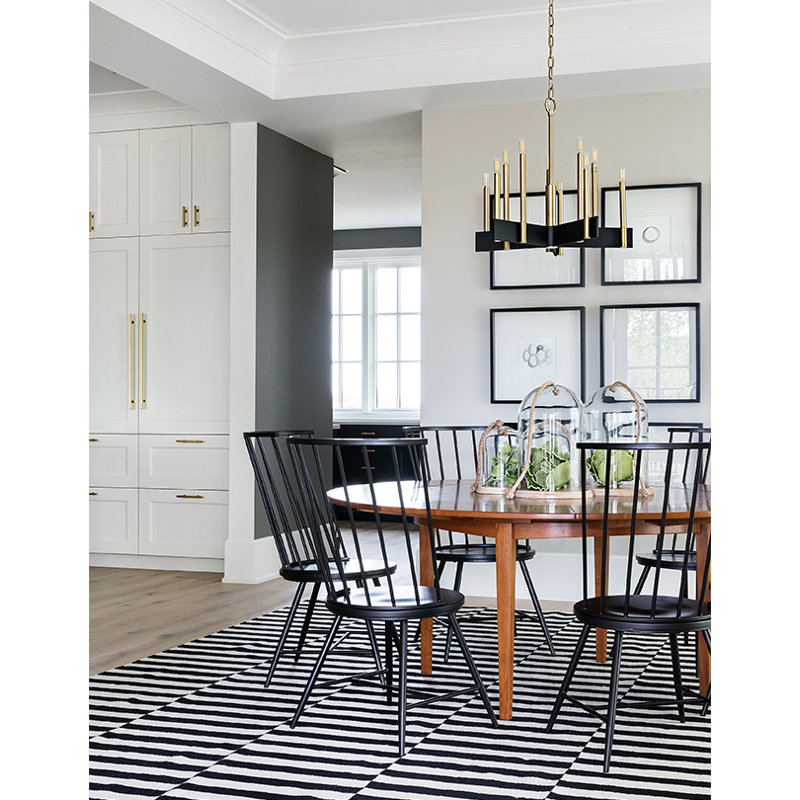 Abrams 10 - Light Chandelier, Polished Nickel