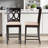 Isen Counter Height Pub Chair Set in Sand/Espresso, 42.26'' H X 17.98'' W X 20.18'' D